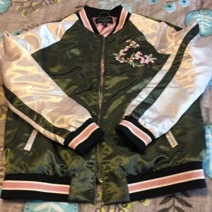 Satin bomber jacket